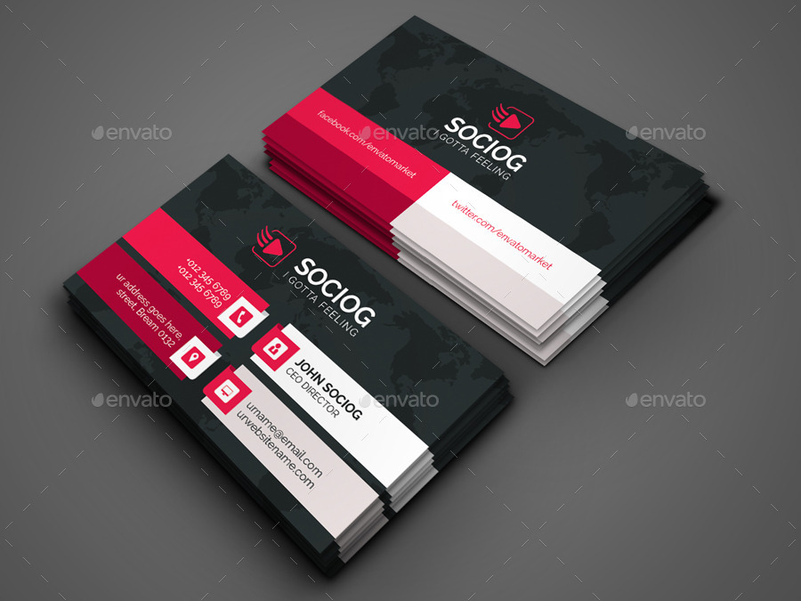Simple Business Card, Print Templates GraphicRiver